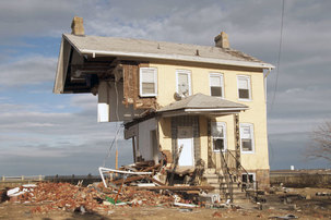 Home destroyed by Sandy